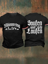 Männer Männer Männer bedrucktes Kurzarm-T-Shirt zartstils